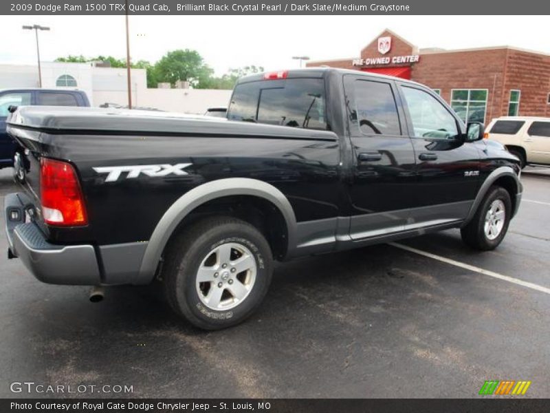 Brilliant Black Crystal Pearl / Dark Slate/Medium Graystone 2009 Dodge Ram 1500 TRX Quad Cab