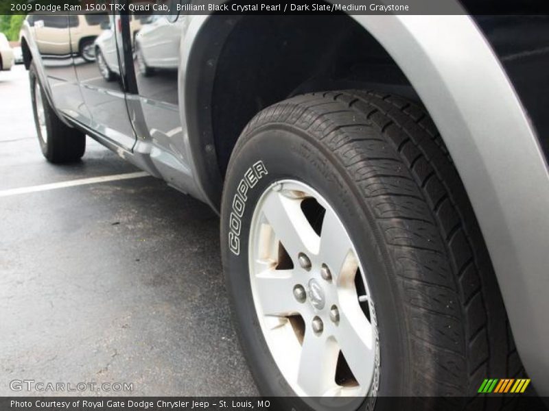 Brilliant Black Crystal Pearl / Dark Slate/Medium Graystone 2009 Dodge Ram 1500 TRX Quad Cab