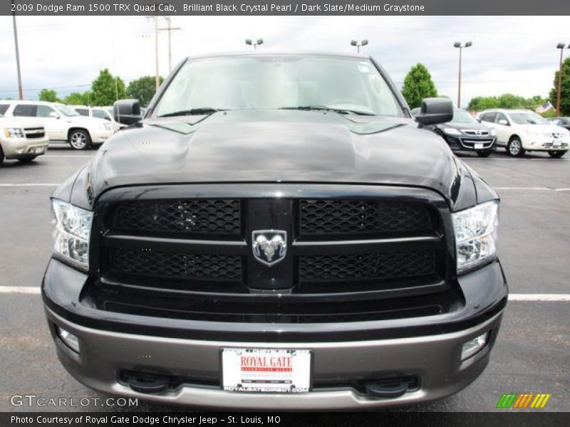 Brilliant Black Crystal Pearl / Dark Slate/Medium Graystone 2009 Dodge Ram 1500 TRX Quad Cab