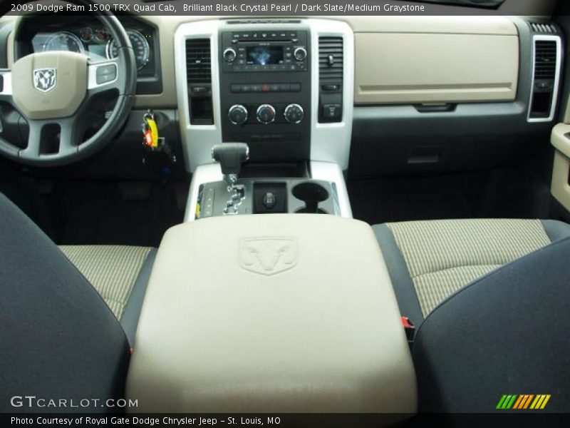 Brilliant Black Crystal Pearl / Dark Slate/Medium Graystone 2009 Dodge Ram 1500 TRX Quad Cab