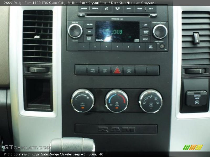 Brilliant Black Crystal Pearl / Dark Slate/Medium Graystone 2009 Dodge Ram 1500 TRX Quad Cab