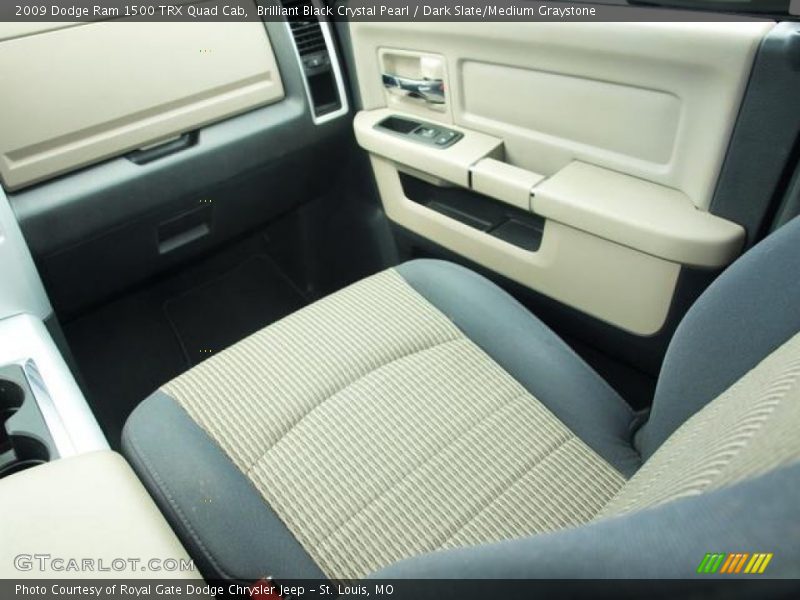 Brilliant Black Crystal Pearl / Dark Slate/Medium Graystone 2009 Dodge Ram 1500 TRX Quad Cab