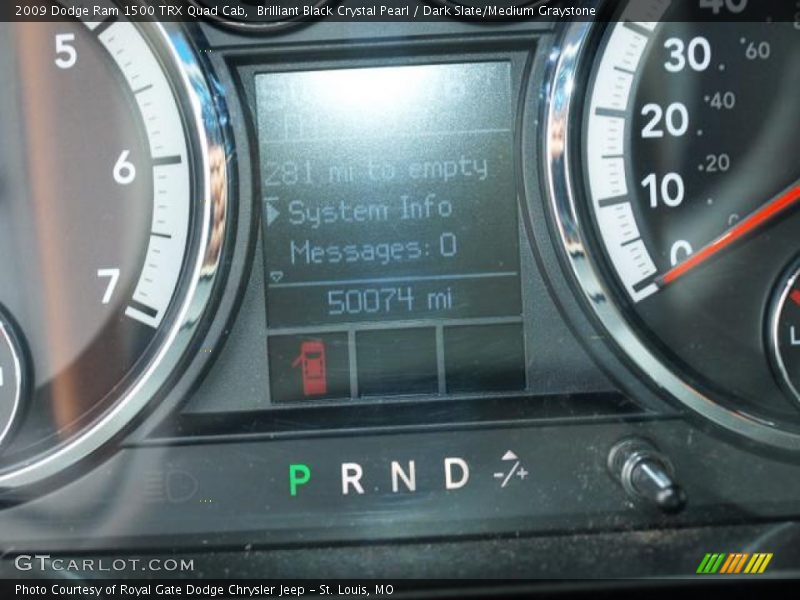 Brilliant Black Crystal Pearl / Dark Slate/Medium Graystone 2009 Dodge Ram 1500 TRX Quad Cab