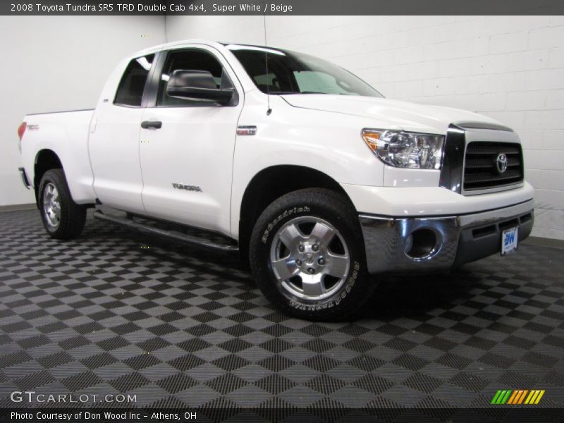 Super White / Beige 2008 Toyota Tundra SR5 TRD Double Cab 4x4