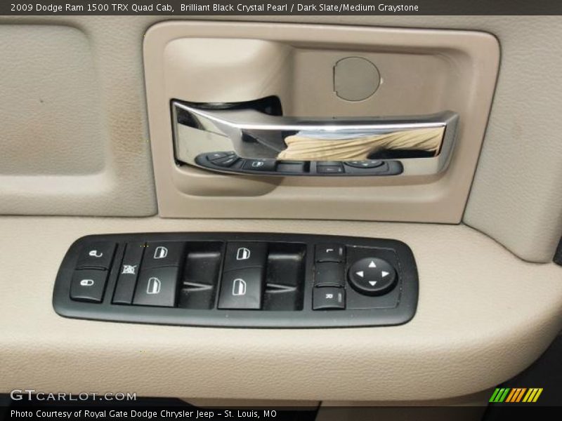 Brilliant Black Crystal Pearl / Dark Slate/Medium Graystone 2009 Dodge Ram 1500 TRX Quad Cab