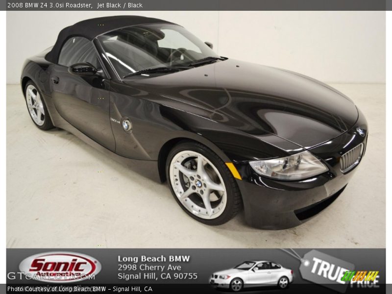 Jet Black / Black 2008 BMW Z4 3.0si Roadster