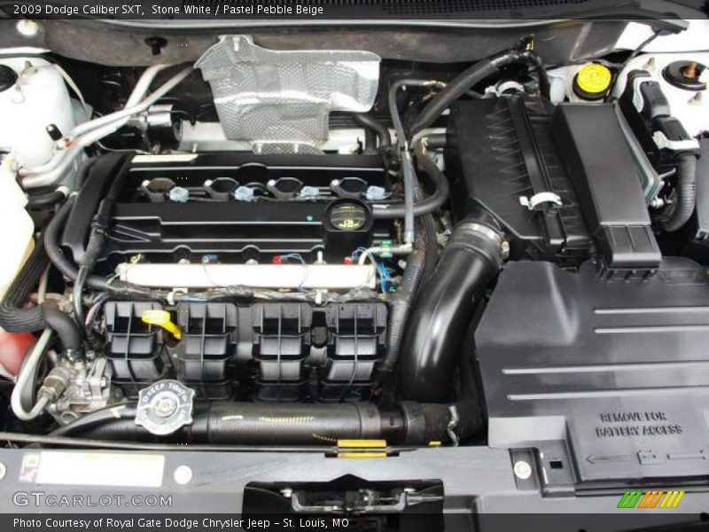 Stone White / Pastel Pebble Beige 2009 Dodge Caliber SXT