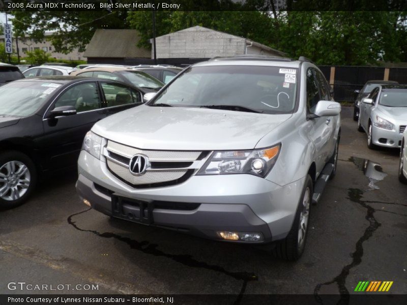 Billet Silver Metallic / Ebony 2008 Acura MDX Technology