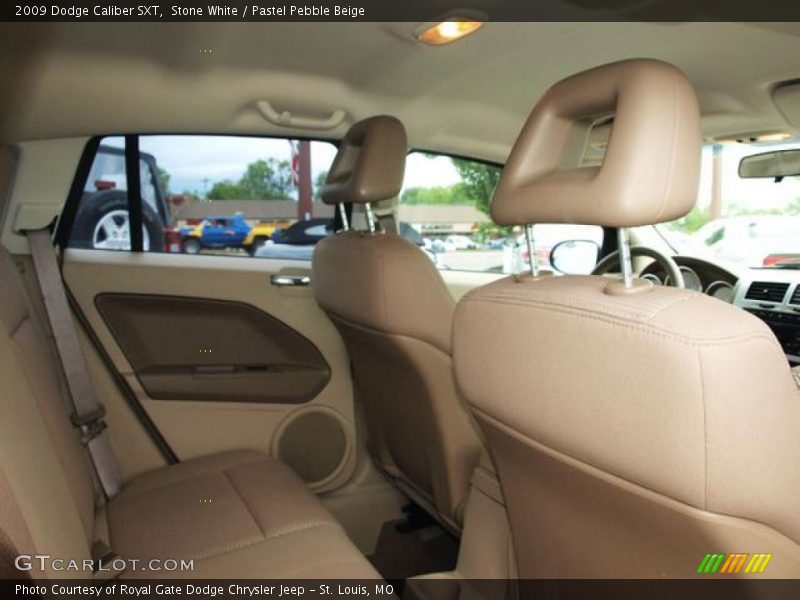 Stone White / Pastel Pebble Beige 2009 Dodge Caliber SXT