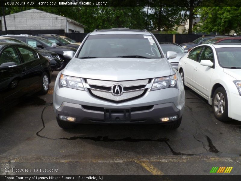 Billet Silver Metallic / Ebony 2008 Acura MDX Technology