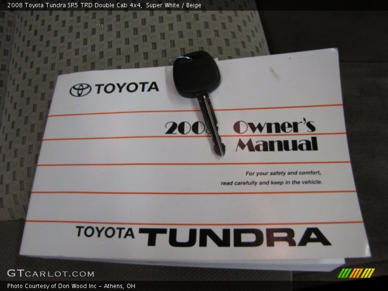 Super White / Beige 2008 Toyota Tundra SR5 TRD Double Cab 4x4
