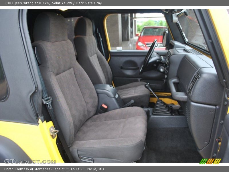 Solar Yellow / Dark Slate Gray 2003 Jeep Wrangler X 4x4