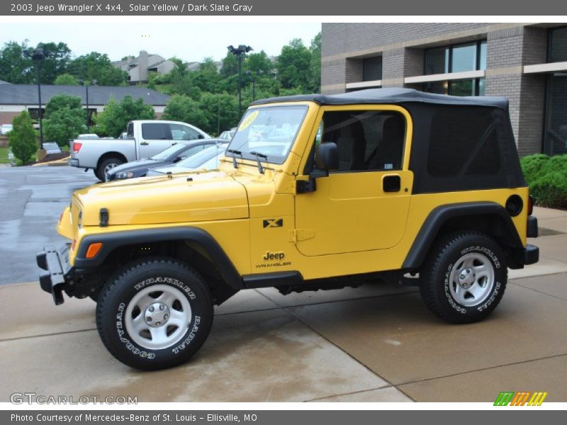 Solar Yellow / Dark Slate Gray 2003 Jeep Wrangler X 4x4