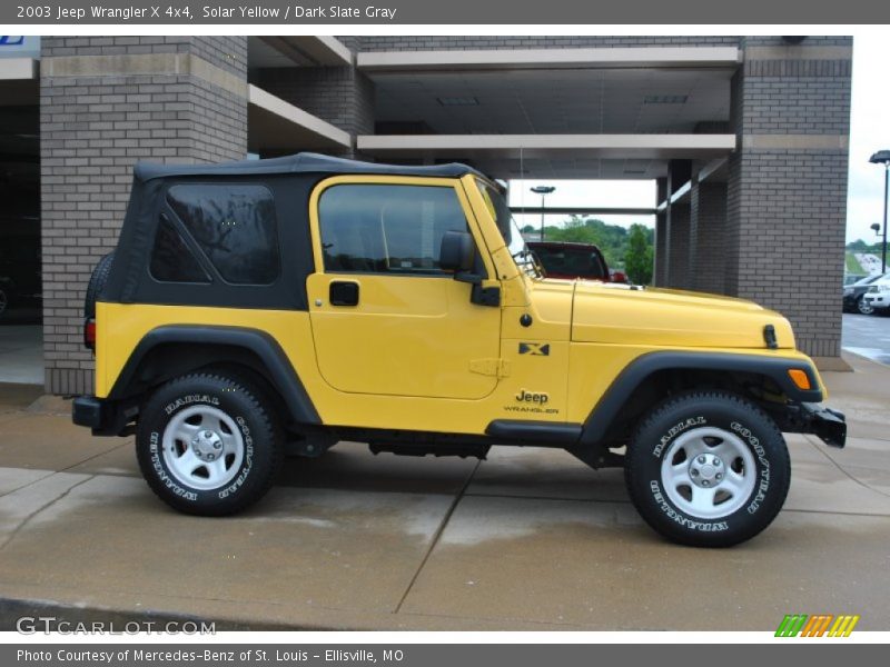Solar Yellow / Dark Slate Gray 2003 Jeep Wrangler X 4x4