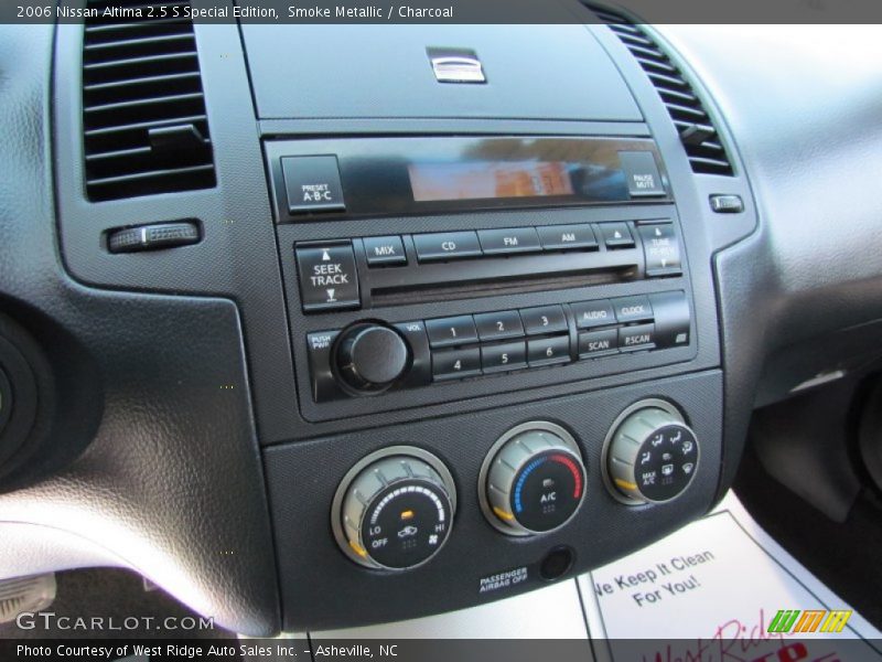 Smoke Metallic / Charcoal 2006 Nissan Altima 2.5 S Special Edition