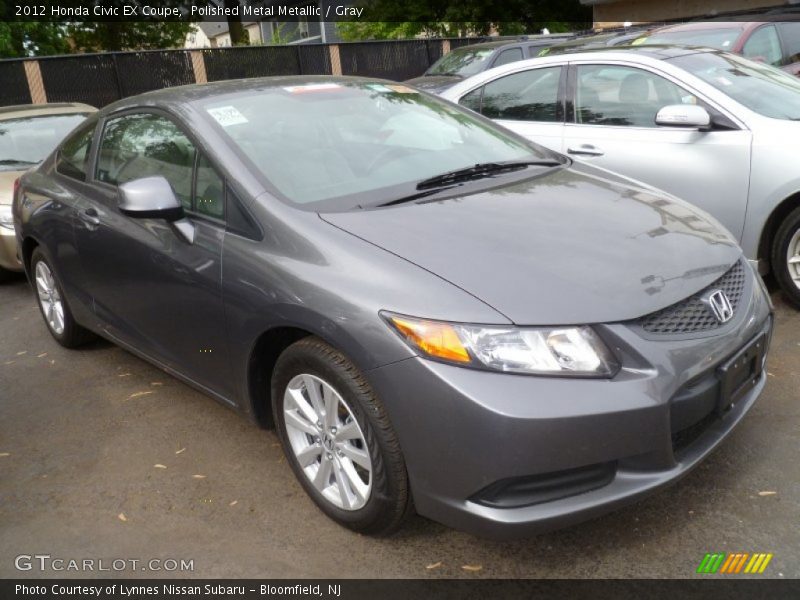 Polished Metal Metallic / Gray 2012 Honda Civic EX Coupe