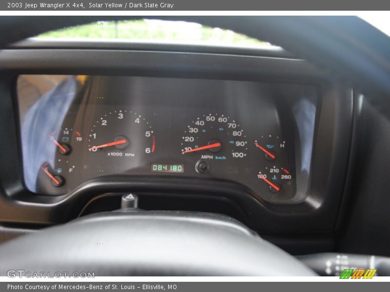 Solar Yellow / Dark Slate Gray 2003 Jeep Wrangler X 4x4