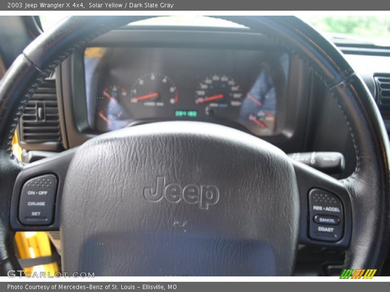 Solar Yellow / Dark Slate Gray 2003 Jeep Wrangler X 4x4