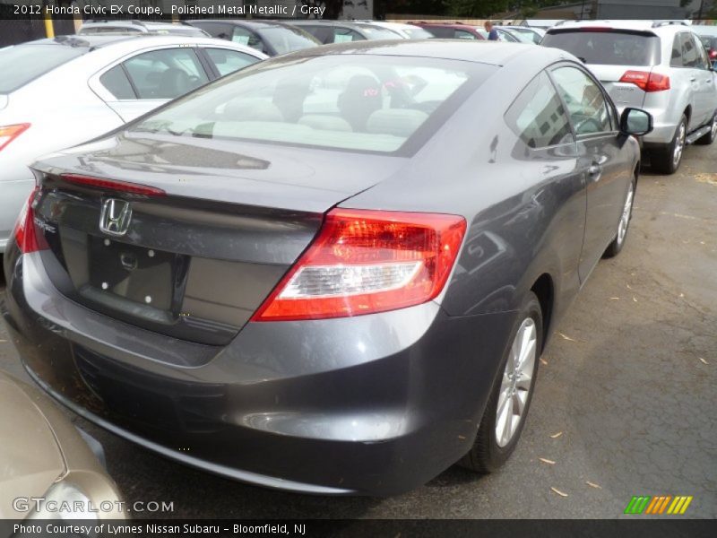 Polished Metal Metallic / Gray 2012 Honda Civic EX Coupe