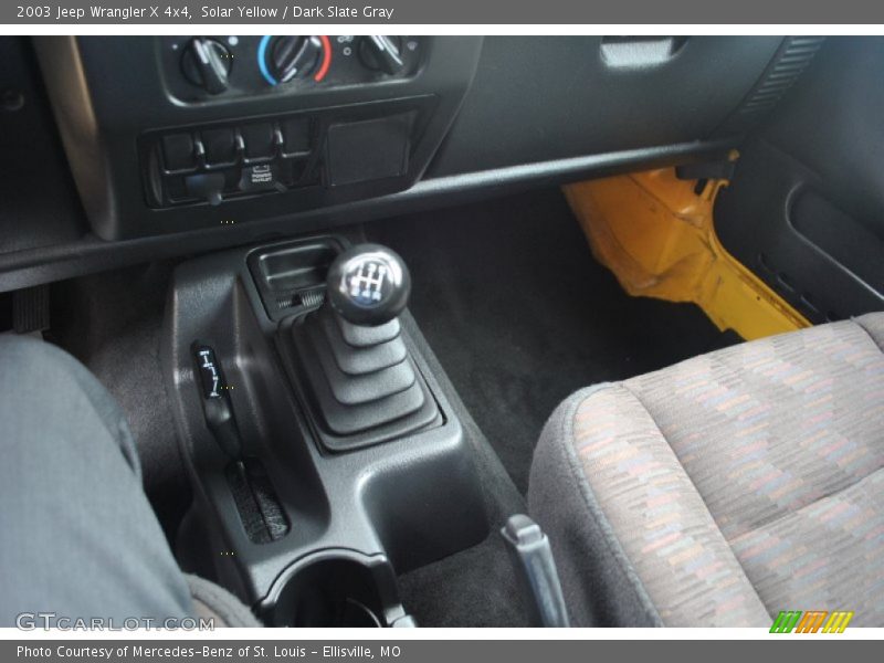 Solar Yellow / Dark Slate Gray 2003 Jeep Wrangler X 4x4