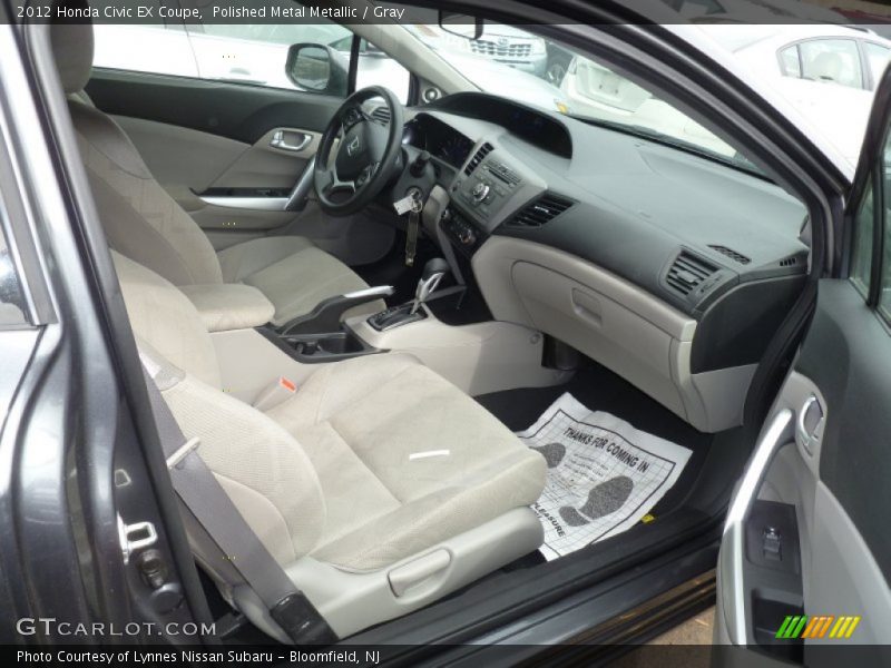 Polished Metal Metallic / Gray 2012 Honda Civic EX Coupe