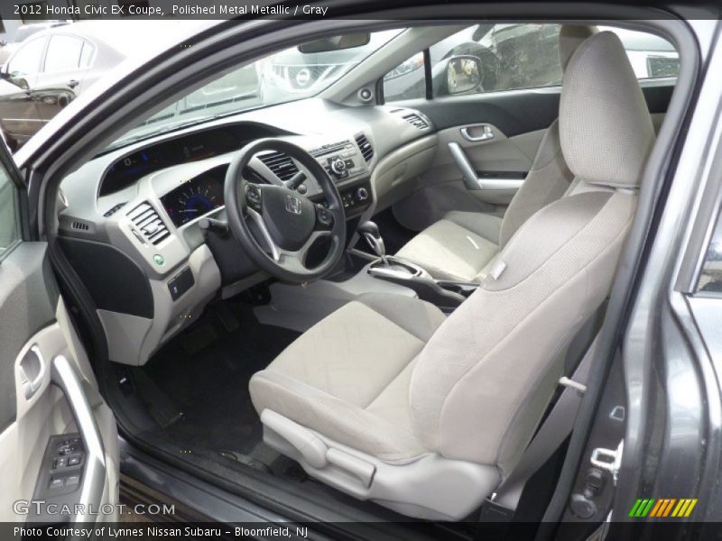 Polished Metal Metallic / Gray 2012 Honda Civic EX Coupe