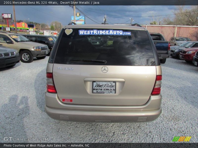 Desert Silver Metallic / Java 2001 Mercedes-Benz ML 320 4Matic
