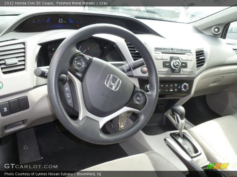 Polished Metal Metallic / Gray 2012 Honda Civic EX Coupe