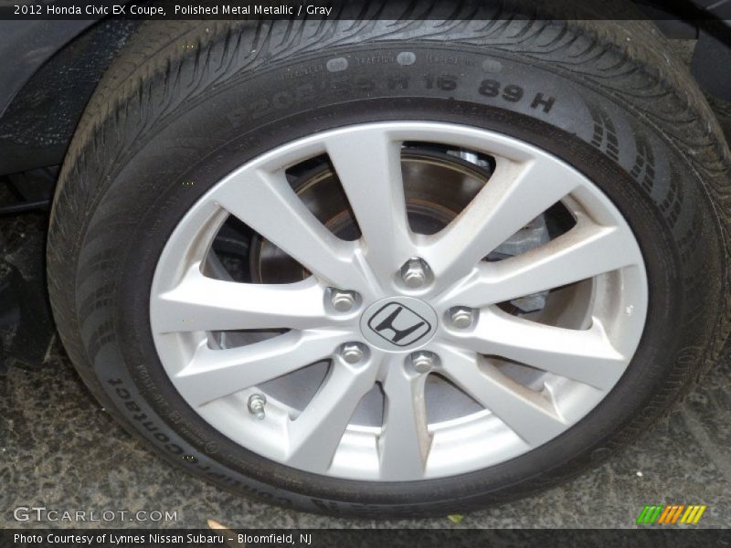 Polished Metal Metallic / Gray 2012 Honda Civic EX Coupe