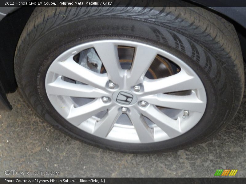 Polished Metal Metallic / Gray 2012 Honda Civic EX Coupe