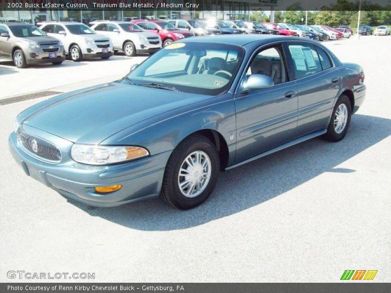 Titanium Blue Metallic / Medium Gray 2002 Buick LeSabre Custom