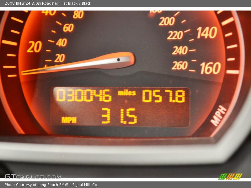 Jet Black / Black 2008 BMW Z4 3.0si Roadster