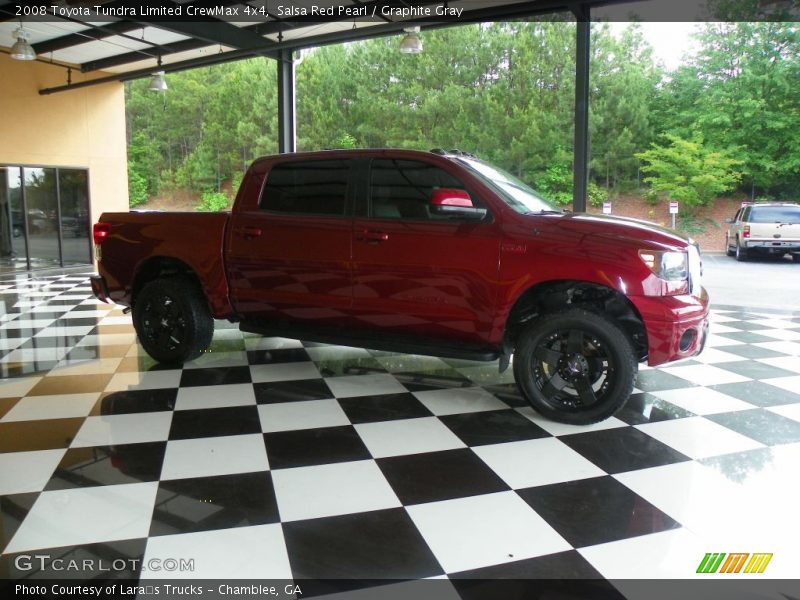 Salsa Red Pearl / Graphite Gray 2008 Toyota Tundra Limited CrewMax 4x4