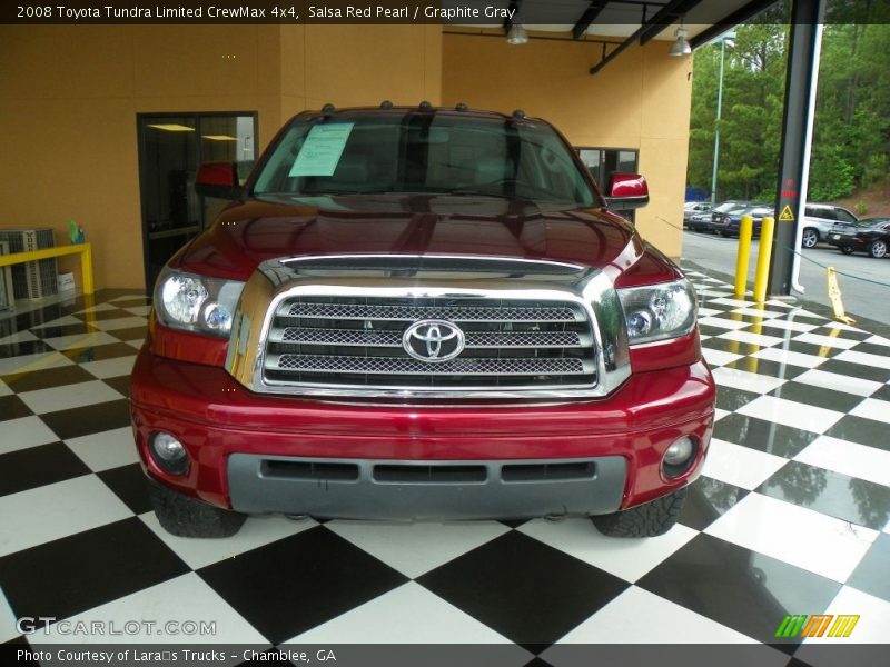 Salsa Red Pearl / Graphite Gray 2008 Toyota Tundra Limited CrewMax 4x4