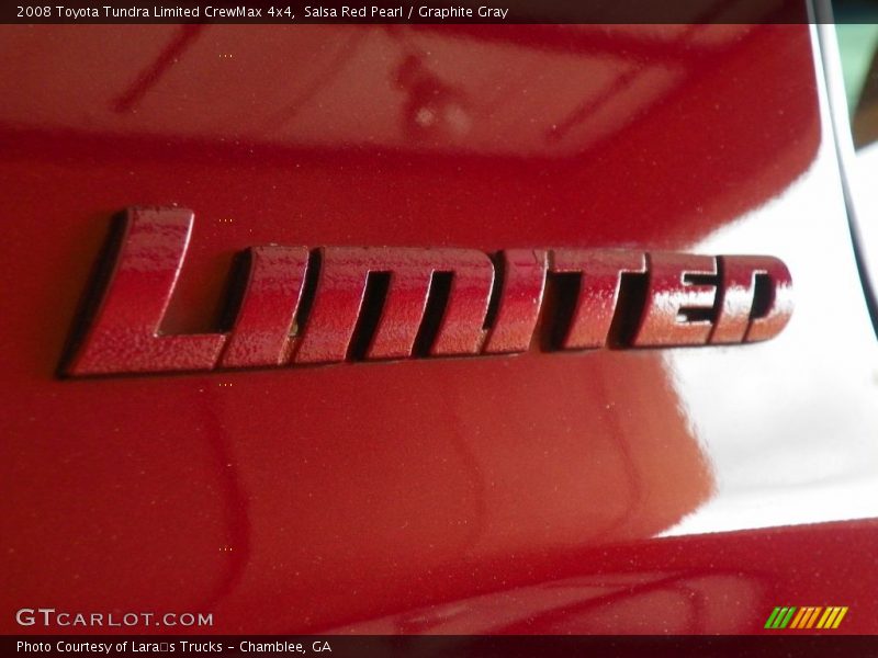 Salsa Red Pearl / Graphite Gray 2008 Toyota Tundra Limited CrewMax 4x4