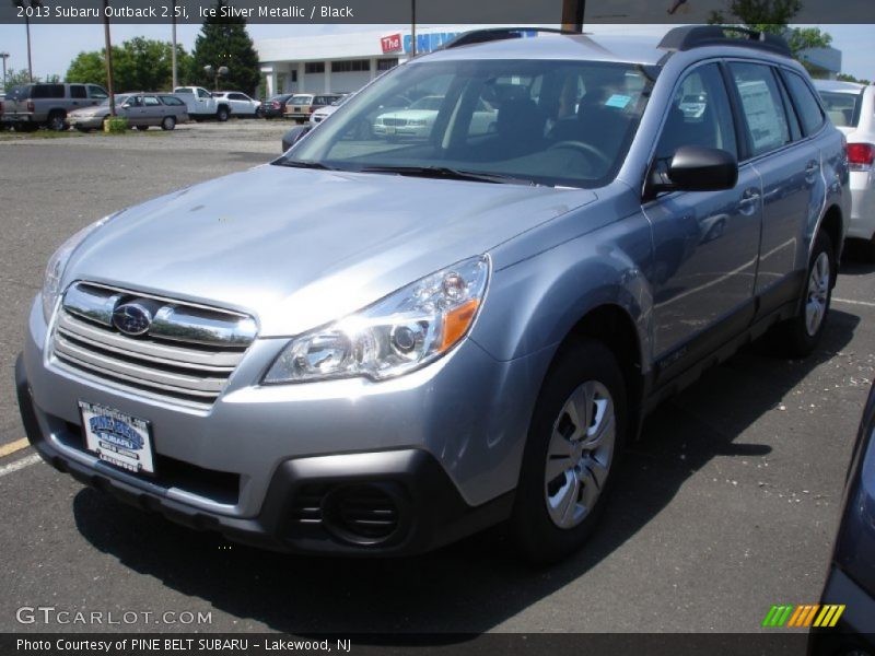 Ice Silver Metallic / Black 2013 Subaru Outback 2.5i