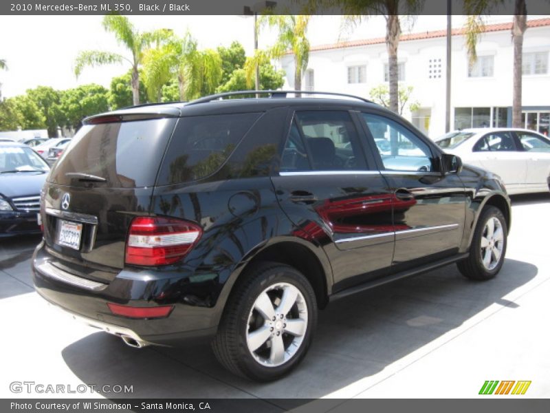 Black / Black 2010 Mercedes-Benz ML 350
