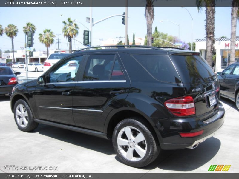Black / Black 2010 Mercedes-Benz ML 350