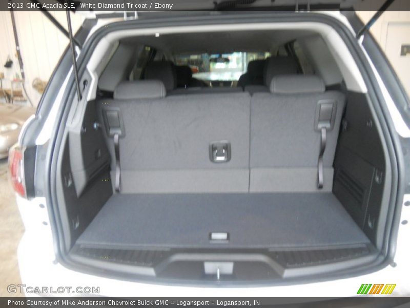 White Diamond Tricoat / Ebony 2013 GMC Acadia SLE