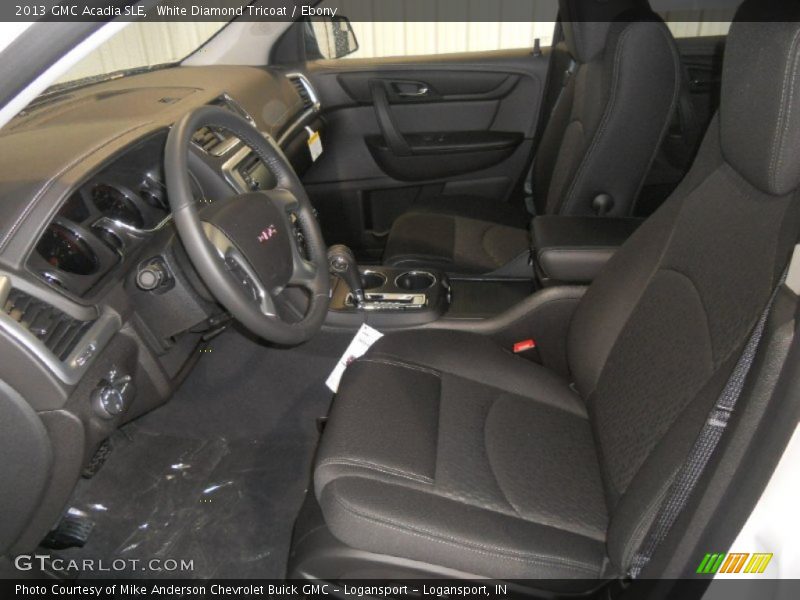 White Diamond Tricoat / Ebony 2013 GMC Acadia SLE