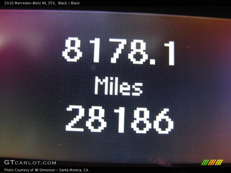 Black / Black 2010 Mercedes-Benz ML 350