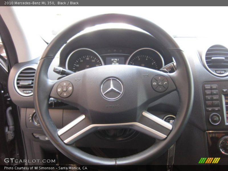 Black / Black 2010 Mercedes-Benz ML 350