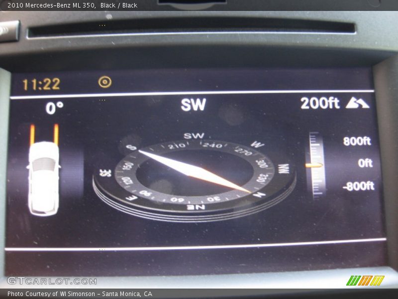 Black / Black 2010 Mercedes-Benz ML 350