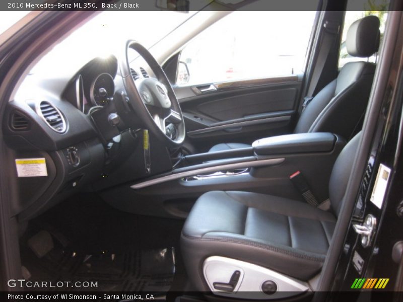 Black / Black 2010 Mercedes-Benz ML 350