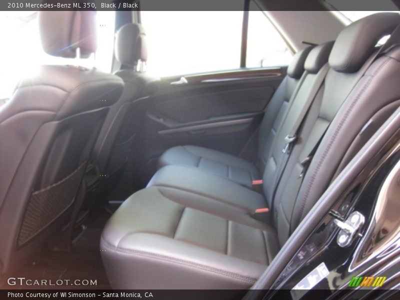 Black / Black 2010 Mercedes-Benz ML 350