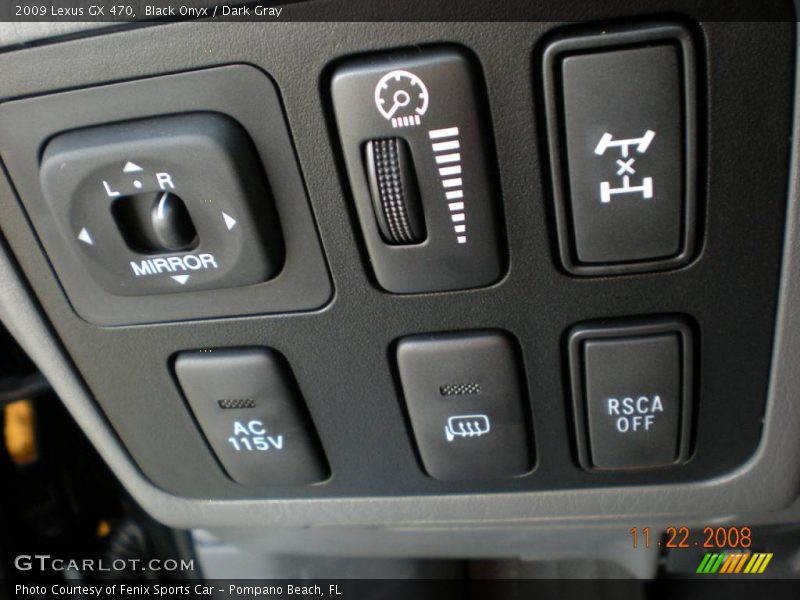 Black Onyx / Dark Gray 2009 Lexus GX 470