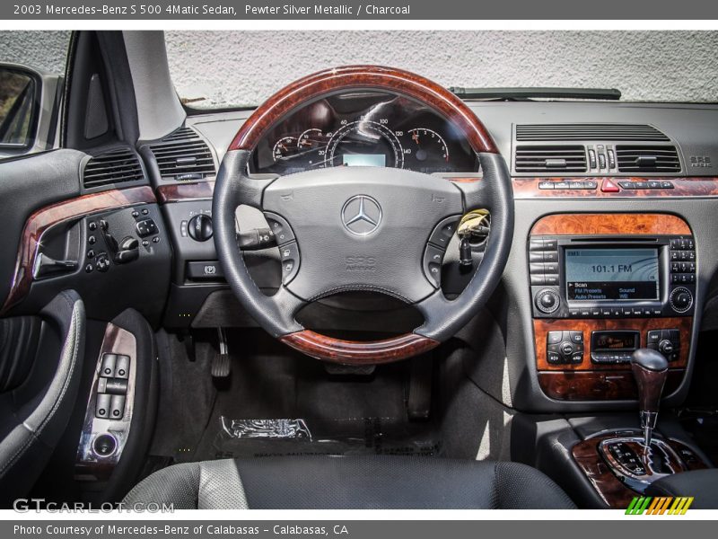 Pewter Silver Metallic / Charcoal 2003 Mercedes-Benz S 500 4Matic Sedan
