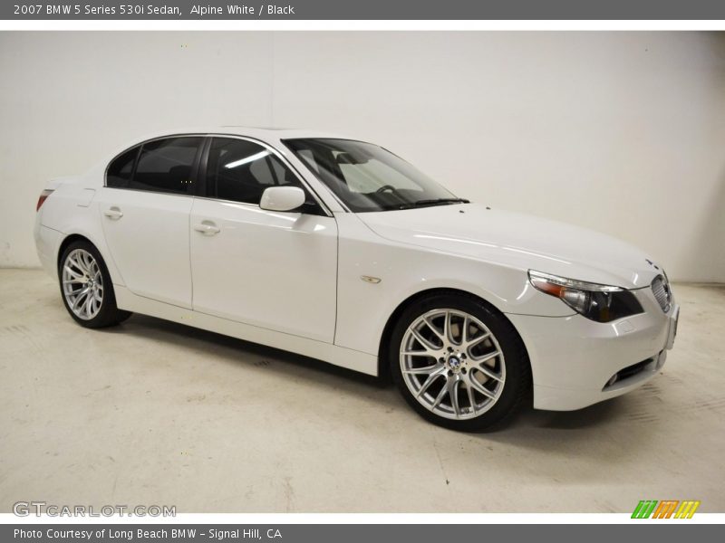 Alpine White / Black 2007 BMW 5 Series 530i Sedan