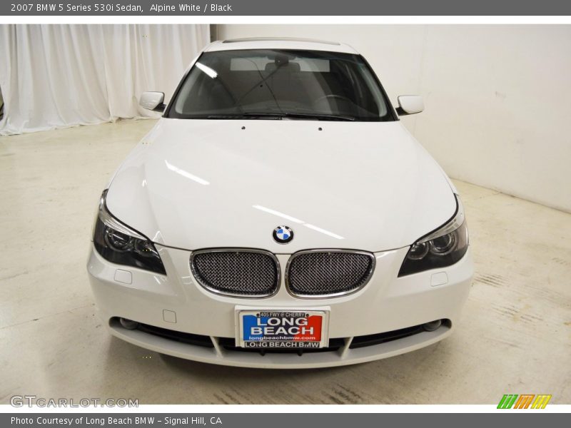 Alpine White / Black 2007 BMW 5 Series 530i Sedan