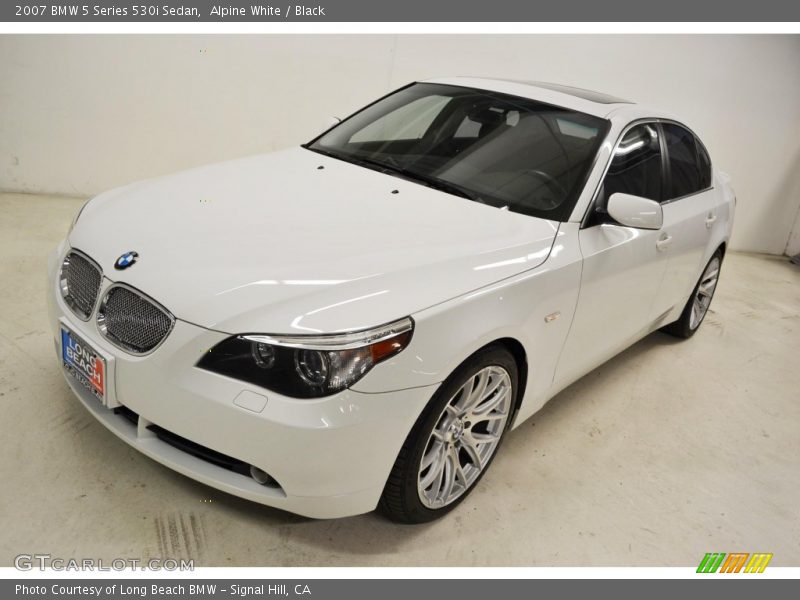 Alpine White / Black 2007 BMW 5 Series 530i Sedan